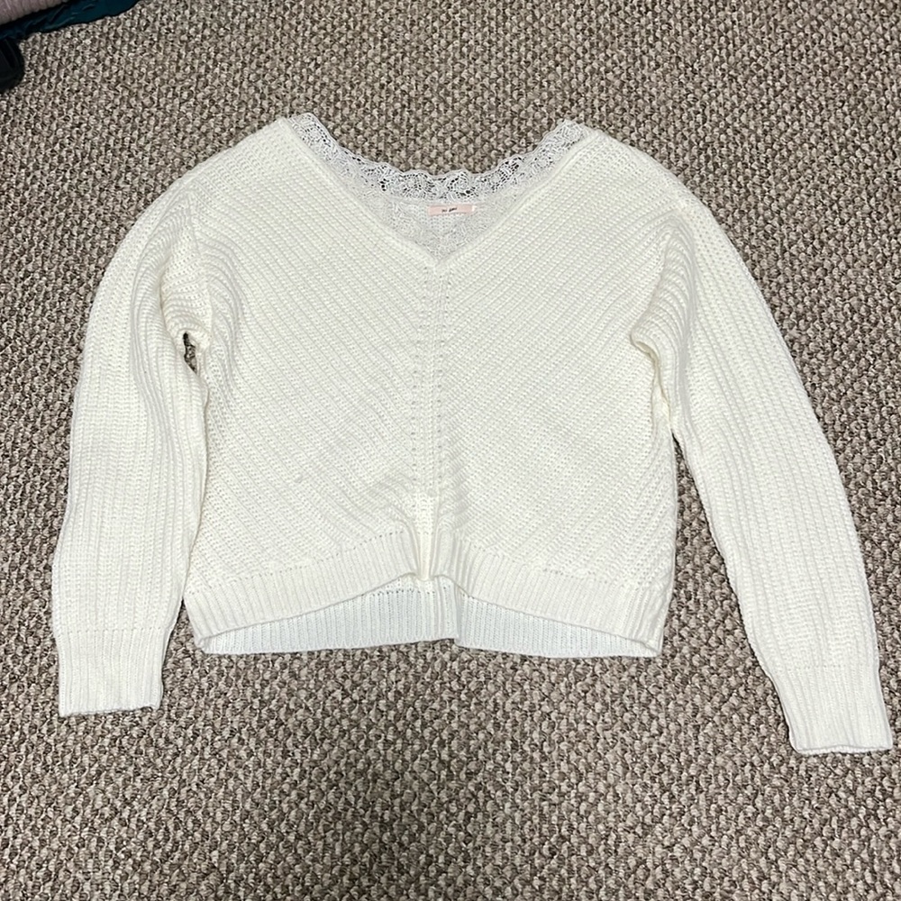 Cute white sweater